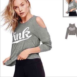 VS PINK open shoulder sweatshirt